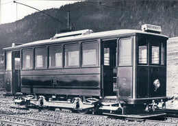 Chemin De Fer Suisse Du Val-de-Travers,  Automotrice à Cernier Pour Les Haut Geneveys, Photo Retirage BVA VR 21.13 - Cernier