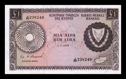 Chipre Cyprus 1 Pound 1975 Pick 43b SC UNC - Zypern