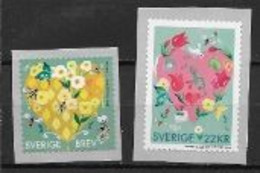 Suède 2020 N°3287/3288 Neufs Salutations Coeurs - Unused Stamps