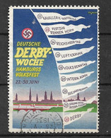 Vignette  Exposition Et Meeting Aérien Du 22 Au 30 Juin  Hambourg Oblitéré 25/6/1935 B/TB  - Aéreo