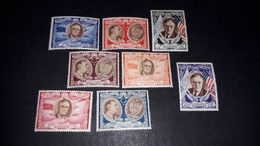 01AL37 SAN MARINO 1947 RICORDO DI F.D. ROOSEVELT PRESIDENTE USA POSTA AEREA 8 VALORI "XX" - Unused Stamps