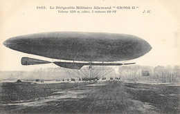 CPA AVIATION LE LE DIRIGEABLE ALLEMAND PARSEVAL PRIS AU DEPART (cliché Rare - Airships