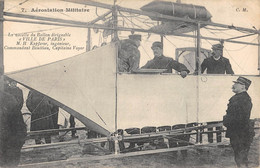 CPA AVIATION AEROSTATION MILITAIRE LA NACELLE DU BALLON DIRIGEABLE VILLE DE PARIS M.H.KAPFERER COMMANDANT BOUTTIAU VOYER - Zeppeline