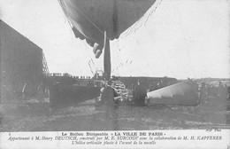 CPA AVIATION LE BALLON DIRIGEABLE VILLE DE PARIS APPARTENANT A M.HENRY DEUTSCH - Dirigeables