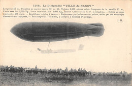 CPA AVIATION LE DIRIGEABLE VILLE DE NANCY - Zeppeline