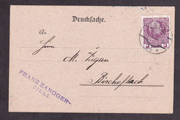 Austria/Slovenia - Business Stationery Franked With Stamp With Perfin F.Z. (Franz Zangger) And Sent From Celje To Škofja - Lettres & Documents