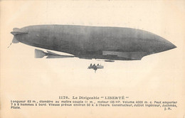CPA AVIATION LE DIRIGEABLE LIBERTE - Zeppeline