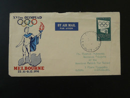 FDC Jeux Olympiques Olympic Games Melbourne 1956 Australie Australia Ref 103179 - Summer 1956: Melbourne