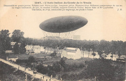 CPA AVIATION L'AUTO BALLON DU COMTE DE LA VAULX - Zeppeline
