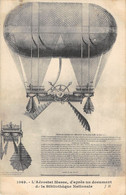 CPA AVIATION L'AEROSTAT MASSE D'APRES UN DOCUMENT DE LA BIBLIOTHEQUE NATIONALE - Globos