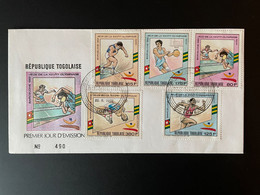 Togo 1989 Mi. 2112 - 2117 FDC 1er Jour Cover Olympic Games 1992 Barcelone Barcelona Jeux Olympiques Olympia Ping Pong - Sommer 1992: Barcelone