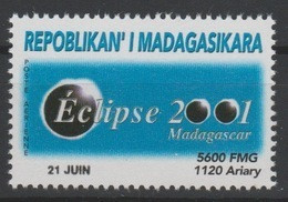 Madagascar Madagaskar 2001 Mi. 2579 Eclipse Totale Sonnenfinsternis MNH - Madagascar (1960-...)