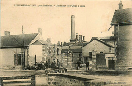 Pithiviers Le Vieil * Intérieur De L'usine à Sucre * Industrie Sucrerie Cheminée * Automobile Voiture Ancienne - Pithiviers