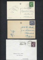 3 Documents CHARLOTTE  ; état + Details Voir 2 Scans ! LOT 324 - 1948-58 Charlotte Linksprofil