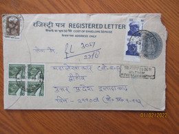 INDIA POSTAL STATIONERY REGISTERED COVER  SILTHAM  , 3-31 - Omslagen