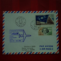 LETTRE CACHET PARIS AVIATION POUR VIENNE AUTRICHE POSTE RESTANTE - Lettres & Documents