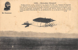CPA AVIATION MONOPLAN NIEUPORT - ....-1914: Précurseurs