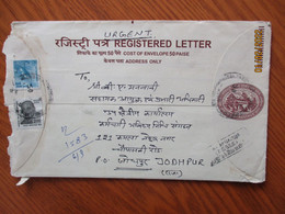 INDIA POSTAL STATIONERY REGISTERED COVER    , 3-31 - Omslagen