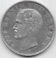 Allemagne - Bavière - 3 Mark 1909 D - Argent - Sonstige & Ohne Zuordnung