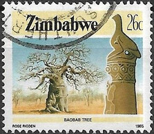 ZIMBABWE 1985 National Infrastructure - 26c - Baobab Tree FU - Zimbabwe (1980-...)