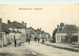 Bréviandes * La Grande Rue Du Village * Attelage * Villageois - Other & Unclassified