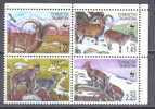 2005. Tajikistan, WWF, Goats, 4v, Mint/** - Tadjikistan