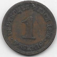 Allemagne - 1 Pfenning 1896 - 1 Pfennig