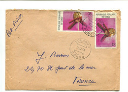 CONGO Loubomo 1978  - Affranchissement Sur Lettre Par Avion Pour La France - Coiffe Traditionnelle - Altri & Non Classificati