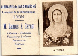 Petit Calendrier De Poche - 1932 : 5,8cm X 3,8cm : La Vierge : Librairie De L'archevêché - M Camus & Carnet - Lyon - Petit Format : 1921-40