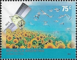 ARGENTINA - ENVIRONMENTAL PROTECTION (SATELLITE, BIRDS AND FLOWERS) 2001 - MNH - Protezione Dell'Ambiente & Clima