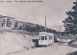 Chemin De Fer Suisse Bex-Villars-Bretaye, Tram à Villars, Photo Retirage, BVA BVB 159.10 - Villars-les-Moines