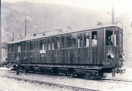 Chemin De Fer Suisse Bex-Villars-Bretaye, Train à Bévieux, Photo 1908 Retirage, BVA BVB 58.4 - Villars-les-Moines