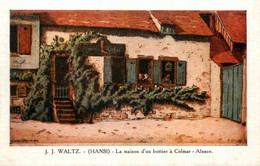 CPA Illustrateur HANSI J. J. Waltz * La Maison D'un Bottier à Colmar * Hansi - Hansi