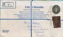 Ireland , Eire , 1979 , Stationery 37 P ,  Registration Label Bray I Nº 42  , Mhor Bré  Postmark - Enteros Postales