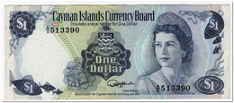 CAYMAN ISLANDS,1 DOLLAR,L.1974 (1985) P.5b,VF - Caribes Orientales