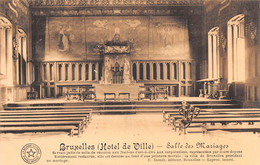 BRUXELLES - HOTEL DE VILLE - SALLE DES MARIAGES ~ AN OLD POSTCARD #220281 - Cafés, Hôtels, Restaurants