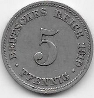 Allemagne - 5 Pfennig 1910 - 5 Pfennig