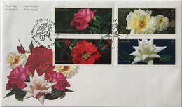 Canada - Manitoba - Morden - FDC - Roses - 08 Janvier 2001 - 2001-2010