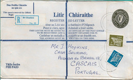 Ireland , Eire , 1980 , Stationery 37 P ,  Registration Label Bri Chualan  Nº 55 - Postal Stationery