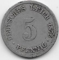 Allemagne - 5 Pfennig 1875 - 5 Pfennig