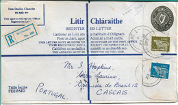 Ireland , Eire , 1980 , Stationery 37 P ,  Registration Label Bri Chualan  Nº 338 , Bré 1 Postmark - Interi Postali