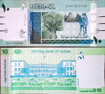 Sudan 10 Pounds 2017 Unc - Soudan