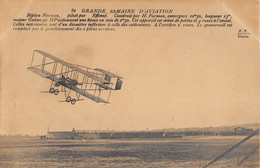 CPA AVIATION GRANDE SEMAINE D'AVIATION BIPLAN FARMAN PILOTE PAR EFFIMOF - ....-1914: Precursori