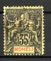 Col24 Colonies Mohéli N° 9 Oblitéré  Cote 5,50 € - Used Stamps