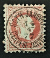 1867 Kaiser Franz Joseph 5 Kr. Sauber Zentrisch Stempel CERVENE JANOWITZ CERVENE JANOVICE 16-4-77 - ...-1918 Préphilatélie