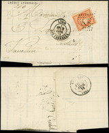 EMISSION DE BORDEAUX - Let. 48   40c. Orange, Obl. GC 2145A S. LAC, Càd LYON LES TERREAUX 9/2/72, Superbe - 1849-1876: Classic Period