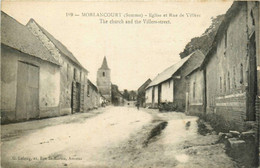 Morlancourt * Rue De Villers Et église Du Village * Pub Publicité Au Vers : La Bonne Cuisine De Tante Agathe - Autres & Non Classés