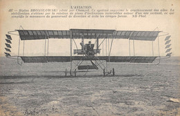 CPA AVIATION L'AVIATION BIPLAN BROMLOWSKI PILOTE PAR CHAMPEL - ....-1914: Precursors