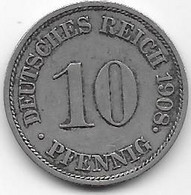 Allemagne - 10 Pfennig 1906 - 10 Pfennig