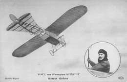 CPA AVIATION NOEL SUR MONOPLAN BLERIOT - ....-1914: Précurseurs